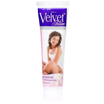 Депилятор для интимных зон с ромашкой, 100 мл, Velvet