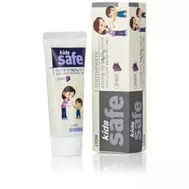 Детская зубная паста Kids Safe со вкусом винограда, от 3-х до 12 лет, 90 гр, CJ Lion