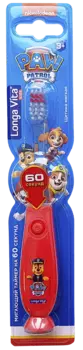 Детская зубная щетка мигающая с присоской Гончик, Paw Patrol 3+, Longa vita