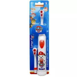 Детская зубная щетка ротационная + 2 сменных насадки Маршалл, Paw Patrol 3+, Longa vita