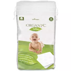Детские ватные подушечки из органического хлопка, 60 шт, Organyc