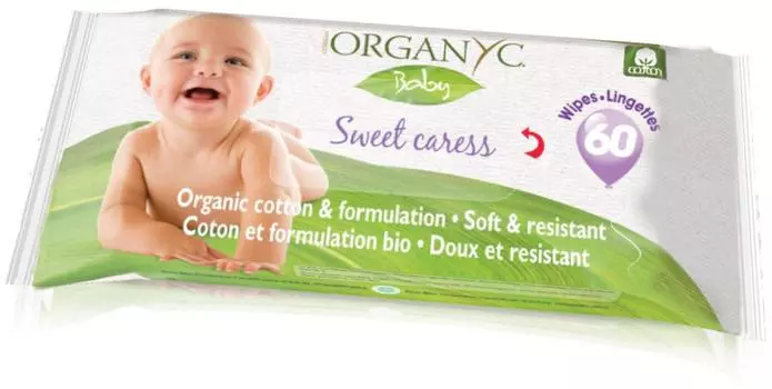 Детские влажные салфетки, 60 шт, Organyc