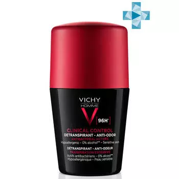 Дезодорантант-антиперсперант мужской 96ч шарик Clinical Control, 50 мл, VICHY