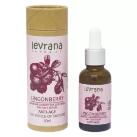 Дневная сыворотка для лица «Брусника», ANTI-AGE, 30 мл, Levrana