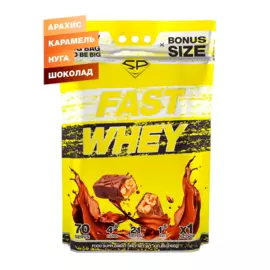 FAST WHEY PROTEIN (сывороточный протеин), вкус Шоколад-Арахис-Карамель (Сникерс), 2100 г, SteelPower