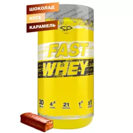 FAST WHEY PROTEIN (сывороточный протеин), вкус Шоколад-Нуга-Карамель (Марс), 900 г, SteelPower