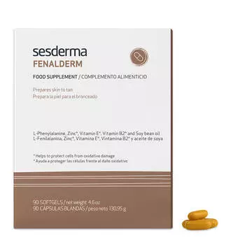 Fenalderm от пигментных пятен, для защиты от солнца, 90 капсул, Sesderma