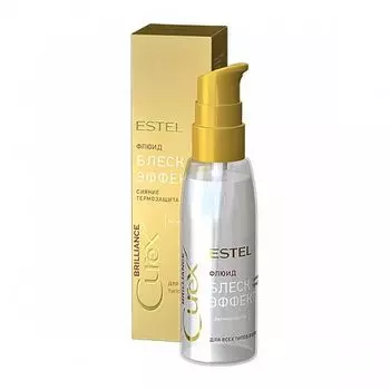 Флюид-блеск с термозащитой для всех типов волос, 100 мл, ESTEL CUREX BRILLIANCE