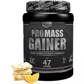 Гейнер PROMASS GAINER, 1500 гр, вкус «Апельсиновое фондю», STEELPOWER