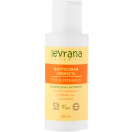 Гель для душа «Цитрусовая свежесть», тревел-версия, 100 мл, Levrana