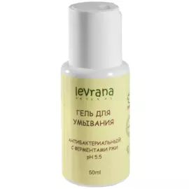 Гель для умывания «Антибактериальный с ферментами ржи», мини-версия, 50 мл, Levrana