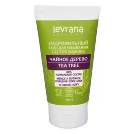 Гель гидрофильный для умывания «Чайное дерево», 150 мл, Levrana