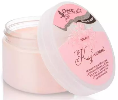 Гель-крем для мытья волос, Мусс клубничный, 280 мл, CHOCOLATTE