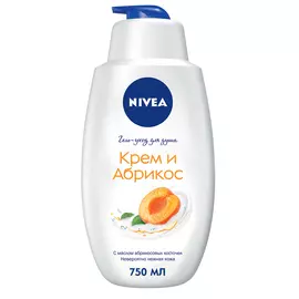 Гель-уход для душа Крем и абрикос, 750 мл, Nivea
