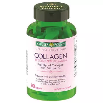 Гидролизованный коллаген с витамином С, 90 таблеток, Nature's Bounty