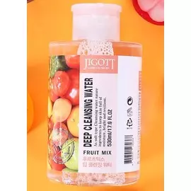 Глубоко очищающая вода с экстрактами фруктов, 530 мл, Jigott