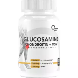 Glucosamine Chondroitine + MSM, 90 таблеток, Optimum System