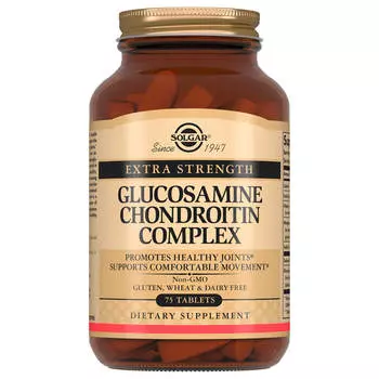 Глюкозамин хондроитин Плюс, 75 таблеток, Solgar