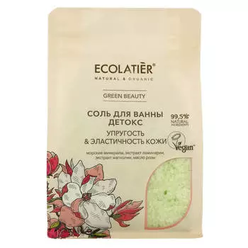 GREEN Соль для ванны Детокс, 600 гр, Ecolatier