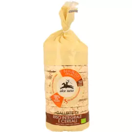 Хлебцы БИО из цельнозернового риса с полбой, амарантом и киноа, 100 г, Alce Nero