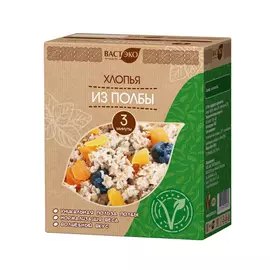 Хлопья из полбы, 400 гр, ВАСТЭКО