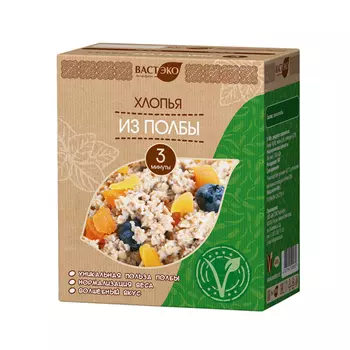 Хлопья из полбы, 400 гр, ВАСТЭКО