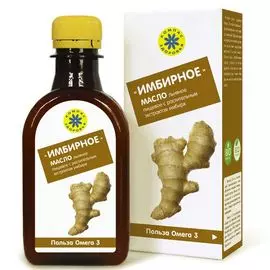 «Имбирное» - масло льняное с экстрактом имбиря, 200 мл, Компас Здоровья