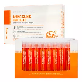 Интенсивный филлер для волос с аминокислотами, для пористых, ломких с секущимися кончиками, 13мл*10шт, FarmStay