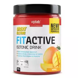 Изотонический напиток с витаминами и минералами FitActive, вкус «Манго», 500 г, VPLab