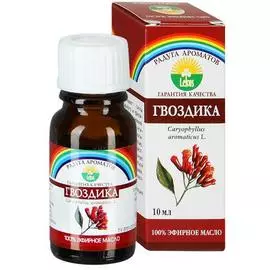 Эфирное масло гвоздики, 10 мл, Лекус