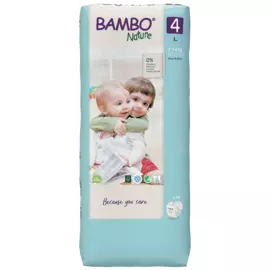 Эко-подгузники 4 (7-14 кг), 48 шт, Bambo Nature
