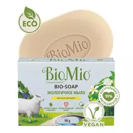 Экологичное гиппоаллергенное мыло Литсея и Бергамот, 90 г, BioMio