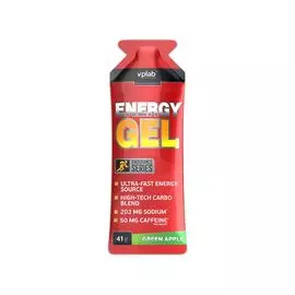 Энергетический напиток с кофеином Energy Gel, вкус «Зеленое яблоко», 41 гр, VPLab