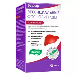Эссенциальные фосфолипиды, 60 капсул, Эвалар