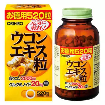 Экстракт куркумы, 520 таблеток, ОРИХИРО