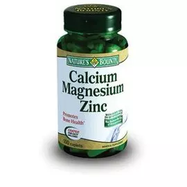 Кальций, магний, цинк, комплекс важных минералов, 100 таблеток, Nature's Bounty