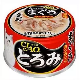 Камчатский краб с мраморной вырезкой желтоперого тунца и парным филе курицы, 80 гр, Japan Premium Pet