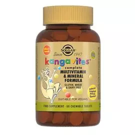 Кангавитес с мультивитаминами и минералами, 60 таблеток, Solgar