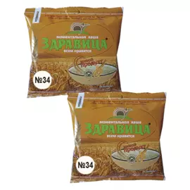 Каша №34 Амарантовая, 200 г *2 шт, ЗДРАВИЦА