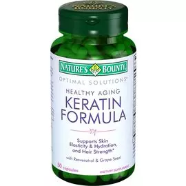 Кератин формула, 50 капсул, Nature's Bounty