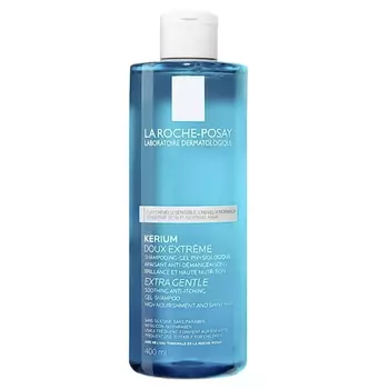 KERIUM Мягкий физиологический шампунь-гель для волос и кожи головы детей и взрослых, 3+, 400 мл, LA ROCHE POSAY