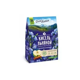 Кисель льняной с яблоком и корицей, 150 гр, Сила Алтая