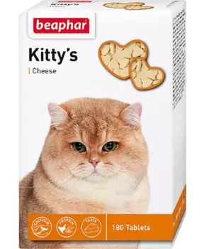 Kitty`s MIX комплекс витаминов для кошек таурин, биотин, протеин, сыр, 180 таблеток, Beaphar