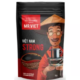 Кофе растворимый сублимированный ROBUSTA, 75 г, Mr. Viet