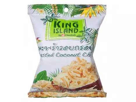 Кокосовые чипсы, 40 г, KING ISLAND