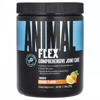 Комплекс для суставов и связок Animal Flex, со вкусом апельсина, 339 г, Universal Nutrition