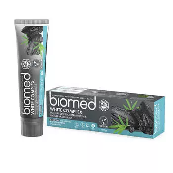 Комплексная зубная паста «BIOMED CHARCOAL WHITENING / ОТБЕЛИВАНИЕ С УГЛЕМ», 100 г, Biomed