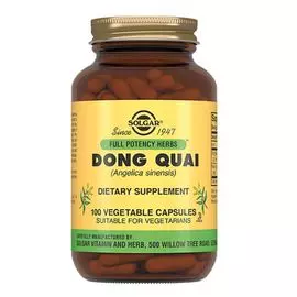 Корень дягиля плюс, 100 капсул, Solgar