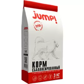 Корм для собак Jump Trio, 3 кг, JUMP