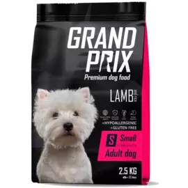 Корм сухой для взрослых собак мелких и миниатюрных пород GRAND PRIX Small Adult ягненок, 2.5 кг, GRAND PRIX